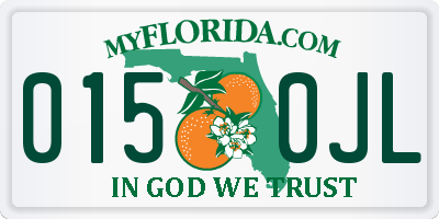 FL license plate 0150JL