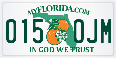 FL license plate 0150JM