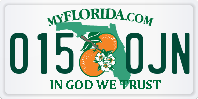 FL license plate 0150JN