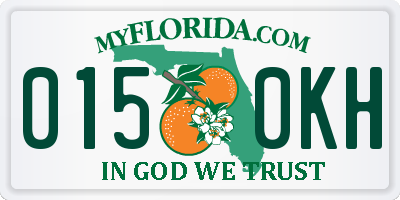FL license plate 0150KH