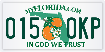 FL license plate 0150KP
