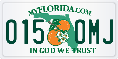 FL license plate 0150MJ