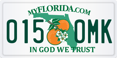 FL license plate 0150MK