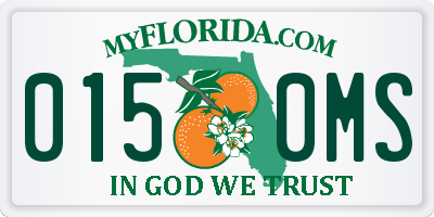 FL license plate 0150MS