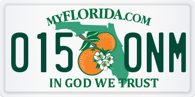 FL license plate 0150NM
