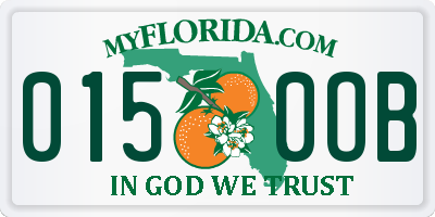 FL license plate 0150OB