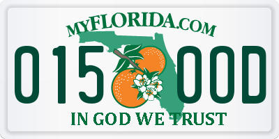 FL license plate 0150OD
