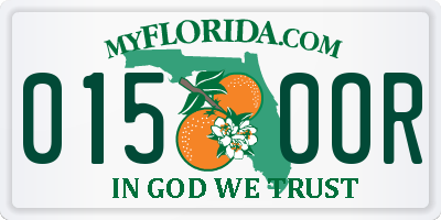 FL license plate 0150OR