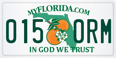 FL license plate 0150RM