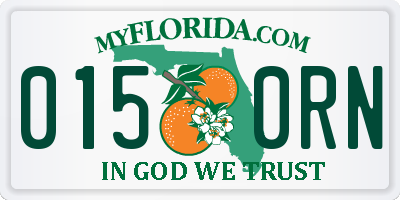 FL license plate 0150RN