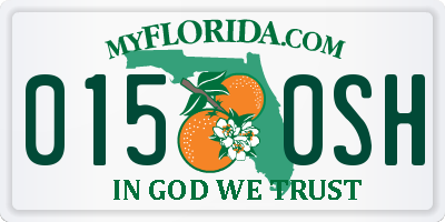 FL license plate 0150SH