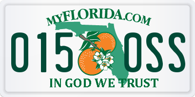 FL license plate 0150SS