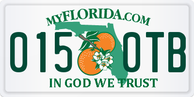 FL license plate 0150TB