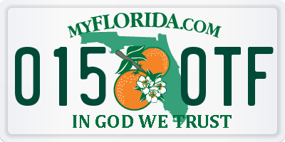 FL license plate 0150TF