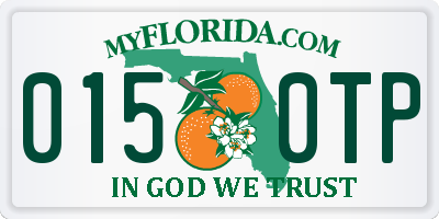 FL license plate 0150TP
