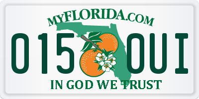 FL license plate 0150UI