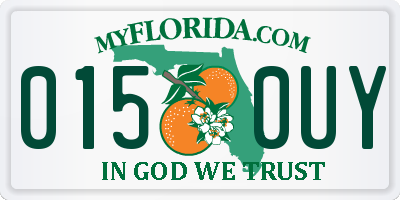 FL license plate 0150UY