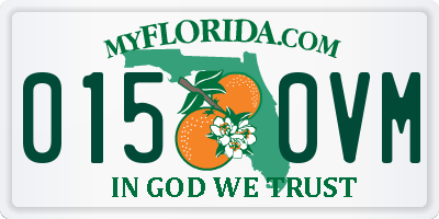 FL license plate 0150VM