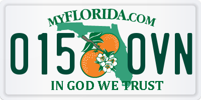 FL license plate 0150VN