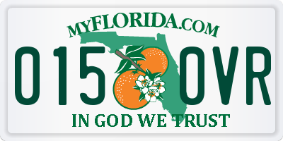 FL license plate 0150VR