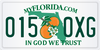 FL license plate 0150XG