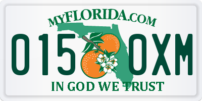 FL license plate 0150XM