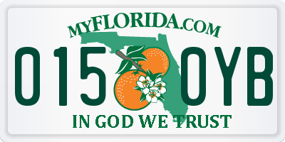 FL license plate 0150YB