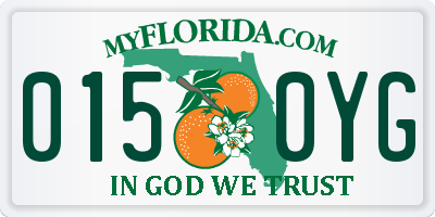 FL license plate 0150YG