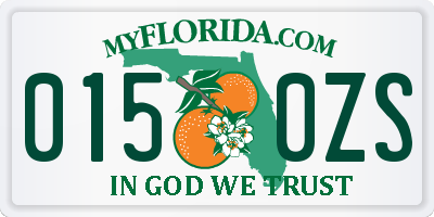 FL license plate 0150ZS