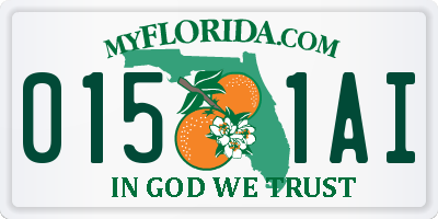 FL license plate 0151AI