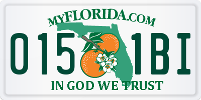 FL license plate 0151BI