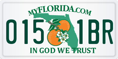 FL license plate 0151BR