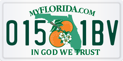 FL license plate 0151BV