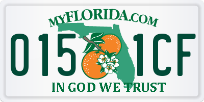 FL license plate 0151CF