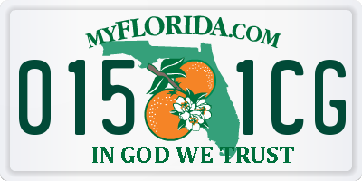 FL license plate 0151CG