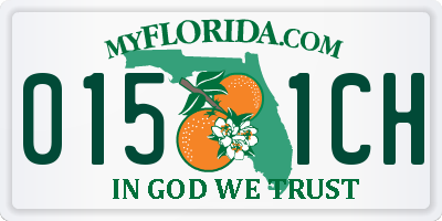 FL license plate 0151CH