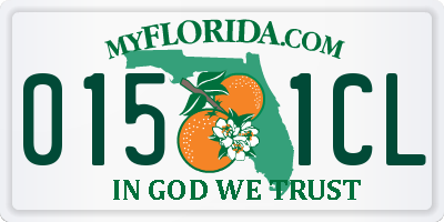 FL license plate 0151CL