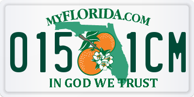 FL license plate 0151CM