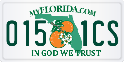 FL license plate 0151CS