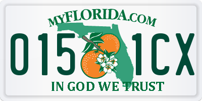 FL license plate 0151CX
