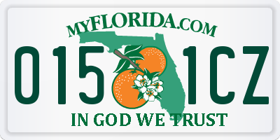 FL license plate 0151CZ