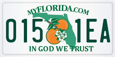 FL license plate 0151EA