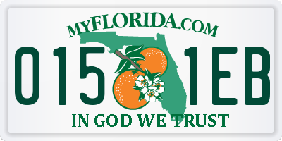 FL license plate 0151EB