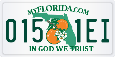 FL license plate 0151EI