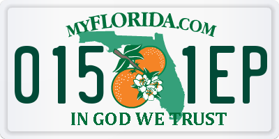 FL license plate 0151EP
