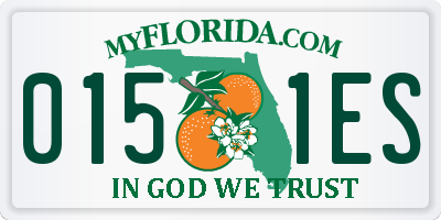 FL license plate 0151ES