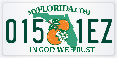 FL license plate 0151EZ
