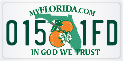FL license plate 0151FD