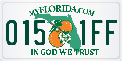 FL license plate 0151FF