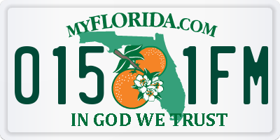 FL license plate 0151FM